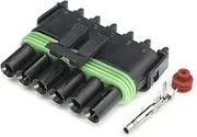 1Set 12015799 Auto Waterproof Connectors Housing 2.5mm Automotive Sensor Cable Harness Connector Additional Terminal Seal(Female set)
