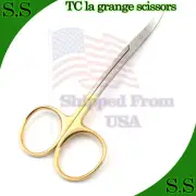 T/C La Grange Scissors 4.5" Surgical Dental Instrument Gold Handle