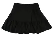 Justice Girls Skirt Black Size 16/18 Built In Shorts Pull On Elastic Waistband