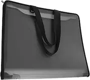 Art Organizer Storage Bag Portable File Folder with Handheld Zipper Versatile High Capacity Document Pouch for Artwork Books and More Durable Transparent Design
