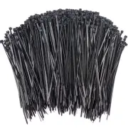 1000 Pcs Black Zip Ties, 4 Inch Small Self-Locking Nylon Cable Ties Premium Thin