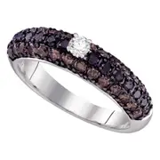 14k White Gold Round Diamond Solitaire Bridal Engagement Ring 1 Cttw