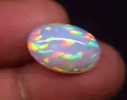 4.7 CT ++Natural Ethiopian Fire Oval Opal Loose Gemstone Cabochon 16.8x11mm