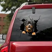 Funny Rottweiler Crack 3D car Sticker Decoration, Decal, SUV Window Glass Sticker, Personalized Refrigerator Toilet GJ0000152-899-1705191791