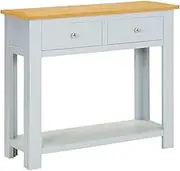 Console Table 83x30x73 cm Solid Oak Wood Modern Furniture Home Decor Living Room