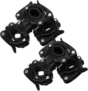 Ipetboom 2Pcs Cane Holder for Wheelchair Walker Rotatable Crutch Storage Rack Fit for Electric Scooters Sturdy Easy to Install