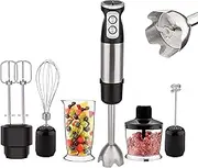 6-in-1 Multifunctional Hand Bl with 6- Adjustable Whisk for Kitchen