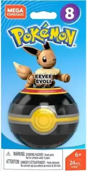 Mega Construx Pokemon Series 8 Eevee Pokeball Set GCM67