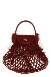 LONGCHAMP 'Xs Le Pliage Filet' Mesh Crossbody Bag