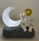 Wireless 3D Moon Astronaut LED Moonlight Night Light Bluetooth Speaker. New