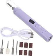 PLAFOPE Manicure Machine Nail Accessories Electric Remover Discs Nail Salon Drill Bits Pedicure Disc Replacement Nail Tools Cuticle Drill Bits Nail Kits Nail Drill Kit Violet Plastic