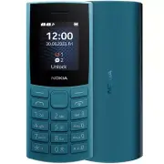 Nokia 105 4G (2023), LTE, MicroSD, 1450mAh, Micro-USB, Bluetooth 5.0, Ocean Blue