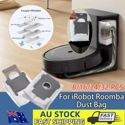 Dust Bags For iRobot Roomba i3 i4 i6 i7 i8 j7+ Plus s9 Robot Vacuum Replacement