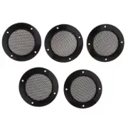 5 Pieces 2 Inch Speaker Decorative Round Subwoofer Mesh Grill Cover Guard