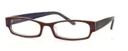 Calabria Vivid 901 Designer Reading Glasses in Cocoa-Blue ; +2.75