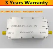 QBF-RF-PA-2.4G-10W RF Power Amplifier One-Way RF Power Amp Featuring 40DB Gain