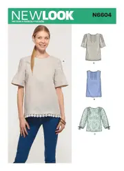 New Look Sewing Pattern N6604 6604 Misses' Tops