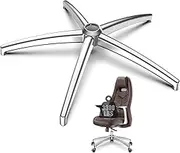 Lipshome Office Chair Base Replacement Parts - Heavy Duty Aluminum Alloy (3300 lbs), Reinforced Metal Legs, Universal Gas Cylinder and Caster Socket