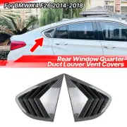 Carbon Style Quarter Window Louvers Shutter Cover Trim For BMW X4 F26 2014-2018 (for: BMW)