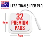 VISAGE ALDI TENS EMS compatible ELECTRODE PADS - 4cm x 4cm x 32 PREMIUM PADS