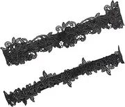 [DEARMAMY] Bride Garter Set 2pcs Lace Garters for Wedding Women's Leg Garters Bridal Garters for Wedding Day