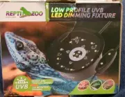 New REPTI ZOO UVB Reptile Light with Dimming, LED UVB Light Bulb Fixture Lizards