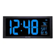 AcuRite 76100M Oversized Clock Indoor Temperature Date Fold-Out Stand 18-Inch
