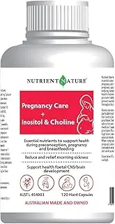 Pregnancy Care Supplement with Inositol & Choline, Prenatal Vitamins & Minerals for Preconception, Pregnancy & Breastfeeding