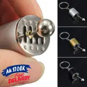 Gear Keychain Metal Box Ornament Mini Small Model Fob Key Chain Shifter Ring