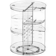 360 Degree Rotating Makeup Organizer Box Cosmetic Storage Spinning Rack Case