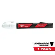Milwaukee INKZALL White Paint Marker NEW