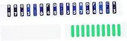 ERINGOGO Kalimba Thumb Piano Key Stickers 17 Tone Note Stickers Set Removable for Piano Learners