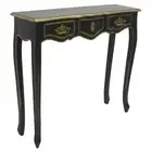 Black & Gold Regal Console Table 80cmsh