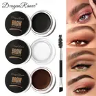 Waterproof Matte Brown Black Eyebrow Cream | 3D Natural Tint Gel Wax, Matte Tint