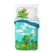!WOW! New MINECRAFT BEE 4 Piece Twin Bed in a Bag Comforter & Sheet Set