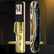 NEW Smart 3D Face Door Lock Security Camera Monitor Intelligent Fingerprint