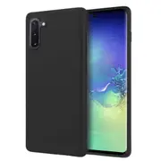 ZUSLAB Galaxy Note 10 & Note 10 5G Nano Silicone Case Shockproof Gel Rubber Bumper Protective Cover for Samsung - Black