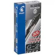 Pilot G2 Retractable Gel Pen 0.5mm Black 12 Pack