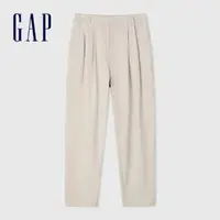 在飛比找momo購物網優惠-【GAP】女裝 錐形卡其褲-岩石色(872619)