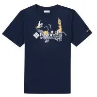 在飛比找蝦皮購物優惠-男裝夏季新款運動服戶外圓領印花深藍色T恤0315