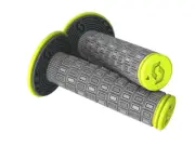 Scott Mellow Twist MX Grips Donut Grey Neon Yellow Kawasaki KX 65 85 125 250