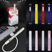 Generic Mini Electric Usb Cigarette Cigar Lighter Slim Rechargeable Flameless Windproof Blue