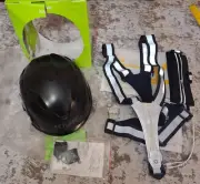 Kask SuperPlasma HD Helmet Size 6-3/8"-7-3/4" Adjustable Black ANSI w/ LED Vest