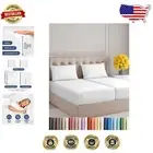 Oeko-Tex Split King Size 5-Piece Sheet Set - Soft, Breathable & Machine Washable