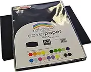 Rainbow A3 Cover Paper 100 Sheets, Black