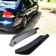2pcs Rear Spat Bumper Lip Diffuser Splitter Canard Spoiler For Honda Civic Sedan (for: Honda Civic)