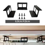 Under Desk Laptop Mount Brackets Stand Set Storage Organizer Notebook Bracket