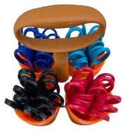 Fiskars scissors with caddy, Pointed-Tio Scissors, 4 Colors (24 Pack)