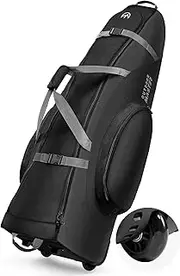 OutdoorMaster Padded Golf Club Travel Bag with Wheels, 900D Heavy Duty Oxford Waterproof -Alligators