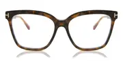 Tom Ford FT5892-B Blue-Light Block 052 Women’s Glasses Tortoiseshell Size 56 - Private Health Rebate - Blue Light Block Available
